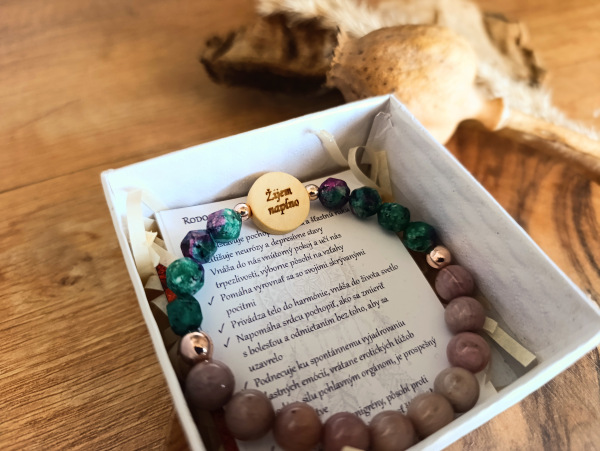 Gravírovaný náramok Žijem naplno 1