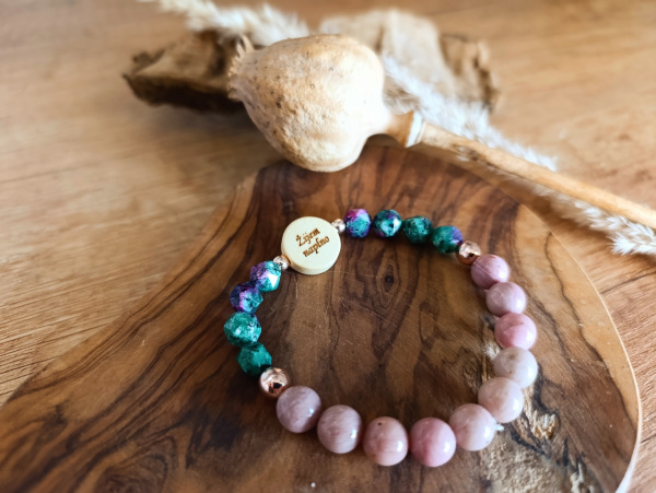 Gravírovaný náramok Žijem naplno